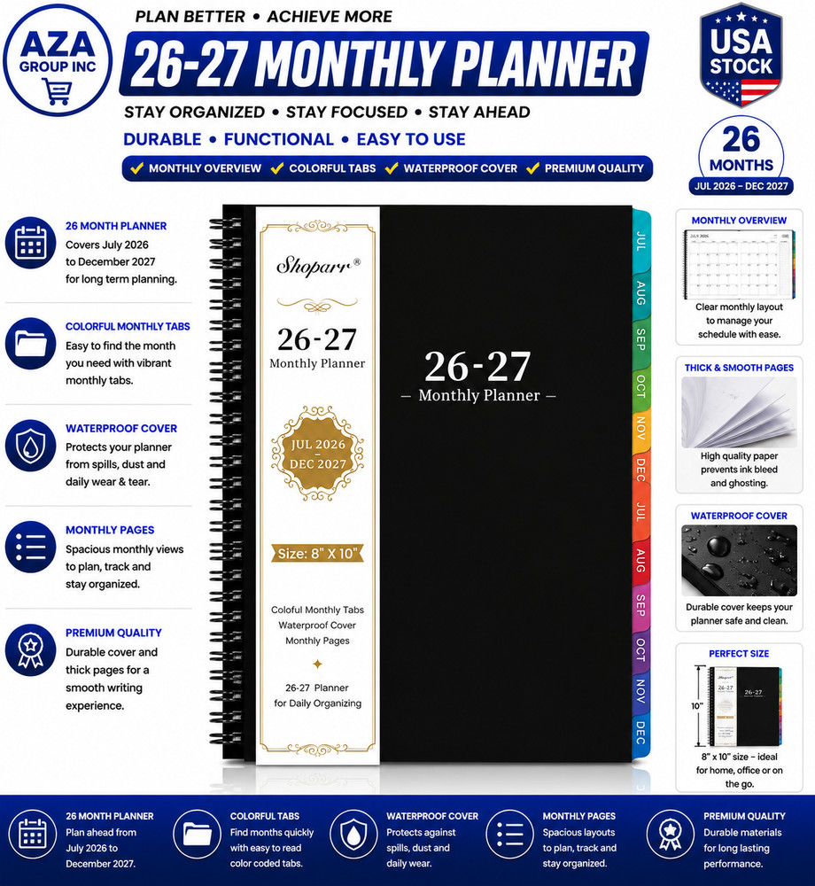 2026-2027 Monthly Planner – Academic Planner/Calendar 2026-2027, JUL 2026 – DEC