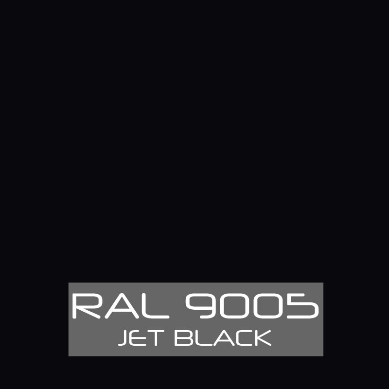 RAL 9005 Jet Black Powder Coat Paint – NEW 1LB