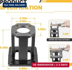 31-272 Log Splitter Hydraulic Pump Mount for 8-15 HP Engines and 11-16 GPM Pumps