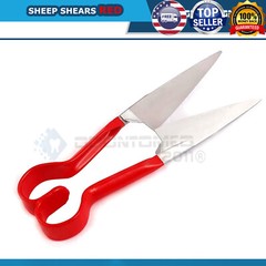 2 PROFESSIONAL NEW SHEEP SHEARS CALF GOATS BEST FOR HAIR & WOOL CUTTING RED ODM
