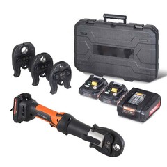 Uimoso Pro Press Tool Pipe Crimping Kit Press Tool Battery Kit 1/2″ 3/4″ 1″ Jaw