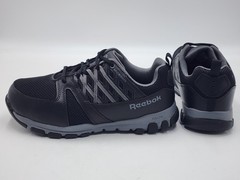 Reebok Steel Toe Sublite Black Work Sneakers Wide Sz Men’s 8 / Women’s 10