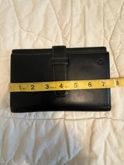 Franklin Covey Full-Grain Leather Compact Planner Weekly/Monthly Undated Black