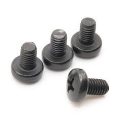 Stainless Screws for MINI Cooper License Plates (Set of 4, Black, Rear)