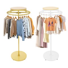 Round Clothing Display Rack Floor-standing Garment Hanging Rack 23.6*55.1inch US