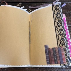 Book Lover Junk Journal Bookish Reader Vintage Softcover 3 Signatures Decorated