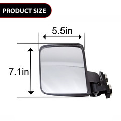 Fit For Kubota John Deere 220lb Rated Magnet Tractor Side Mirror LH & RH Pair