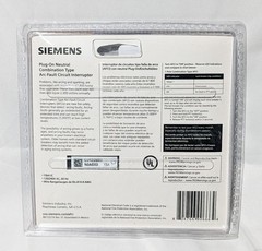 Siemens 15 Amp 1-Pole Combination AFCI Plug-on Neutral Circuit Breaker – NEW