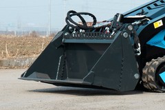 4-in-1 Bucket Attachment for Mini Skid Steer Fits TYPHON STOMP X1300 & STOMP 509
