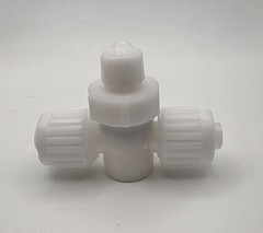RecPro 1/2″ Flair-It T Fitting No Crimp RV Plumbing Bypass Valve White