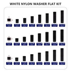 795Pcs Nylon round Spacer Non-Threaded Plastic Standoff Hardware Assortment Kit