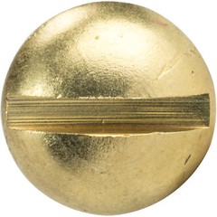 #10 Round Head Slotted Drive Wood Screws Solid Brass All Lengths In Listing