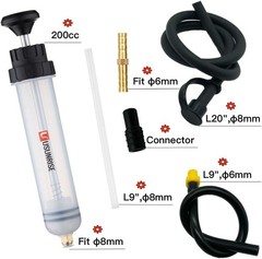 Bomba extractora de fluido automotriz, jeringa para cambio de aceite 200CC/200ml