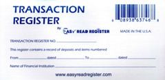 Checkbook Transaction Registers, 2026-2027-2028 Calendars by Easy Read Register