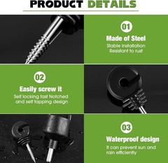Rust-Resistant Electric Fence Insulators – 200 Pcs for Safe Animal Control