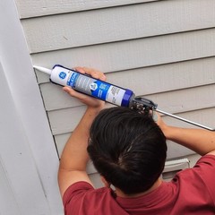 (3 Pack) GE Silicone 1 Window & Door Caulk Sealant Clear, 10.1 oz, Waterproof