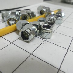 Qty 100 Nylon Insert Lock Nut Fine 3/8″-24 Gr 2 Zinc Plated Steel NyLoc NyLock