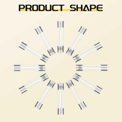 Fast Blow Glass Fuse Assortment Kit 24 Values Glass Fuses 250V 5X20Mm 0.5A 1A