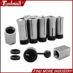 Findmall 5C Collet Set 15 Pc 1/8 to 1 Inch Fractional 5 Pc Collet Block Kit