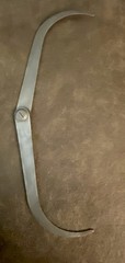 Vintage EARLY Brown & Sharpe Mfg.Co 6” Outside Caliper Flat Leg Firm Joint