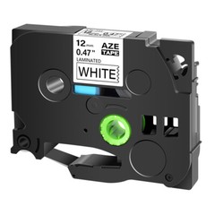 4PK Compatible with Brother PT-D200 TZ231 TZe-231 12mm Black On White Label Tape