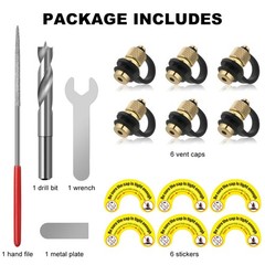 Magicfour Fuel Gas Can Vent Caps, 6 Pack Fuel Gas Tank Vent Caps Gas Can