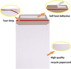 100-1000 Flat Photo Mailer Document Envelopes Cardboard Self Seal 9″x11.5″ 6″x8″