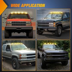 Smoked Amber LED Cab Marker Lights for 1988-2002 Chevrolet Pickup Trucks