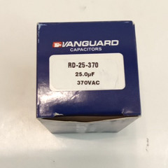 Vanguard RD-25-370 Run Capacitor 370VAC 25.0 µF+6% 50/60Hz 10,000AFC 1/4″ Spade