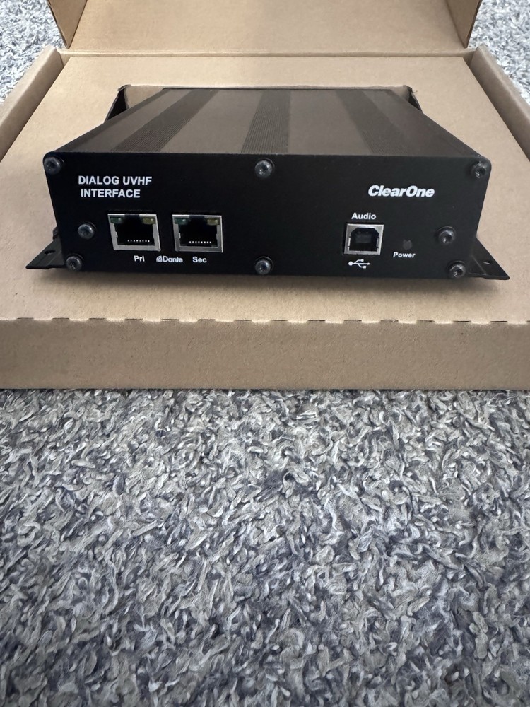 ClearOne Dialog UVHF Dante Interface 910-6304-001 REV 1.6