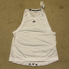 NWT Adidas Men’s High Intensity Spin /Biking Training Tank in White Size Medium