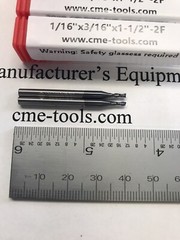 5pcs 1/16” Tialn coated Carbide 2 Flute End Mills #1006-TN2F-116