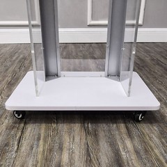 Clear Acrylic Plexiglass Podium Metal Corners Church Pulpit Lectern Funeral
