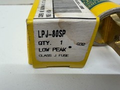 NEW OLD STOCK! BUSSMANN 80A 600V TIME-DELAY FUSE LPJ-80SP
