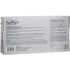 ForPro Disposable Nitrile Gloves, Chemical Resistant, 4 Mil, Large, 1000~Count