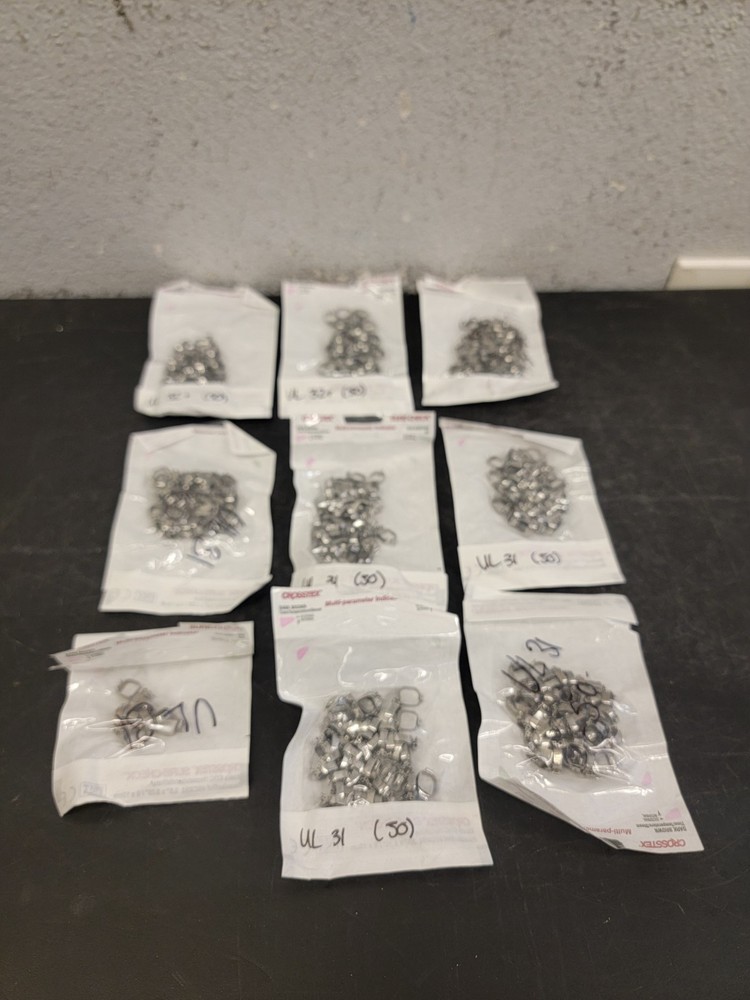 Molar Bands. Dental, Stainless, Various Sizes- 300+ Count (Z11)