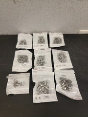 Molar Bands. Dental, Stainless, Various Sizes- 300+ Count (Z11)
