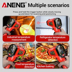 Infrared Thermometer LCD Digital Non-contact IR Temperature Gun Temp Meter