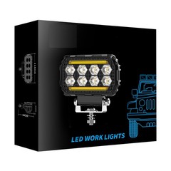 2PCS square LED WORK LIGHTS Fit CAT Skid loader 259D3 236D3 262D 259D 272D2 XHP