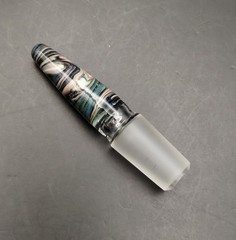 Multicolor Swirl 14mm Glass Male Ground Joint Stopper Cap