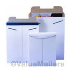 100 9.75×12.25 White Tab-Lock Photo Mailer Stay Flat