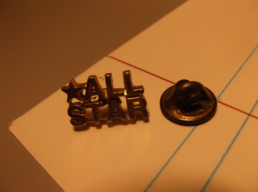 ALL STAR PIN INDUSTRIAL SAFETY GOLD COLOR TIE TAC LAPEL PIN (3254)