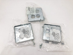 Lot of 3 New Hubbell Raco 979 Square Covers 2-Gang Galvanized 4-11/16″
