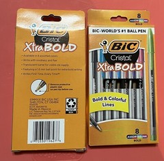 BIC Cristal Xtra Bold Ballpoint Pen, Bold Point Assorted Color 8 ct – 2 Packs