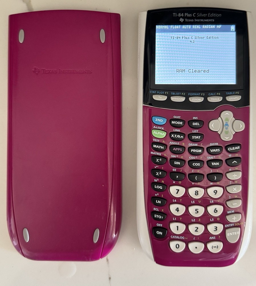 Texas Instruments TI-84 Plus C Silver Edition Graphing Calculator – Pink