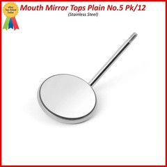 12Pcs Dental Premium Mouth Mirror heads Size #5 Mirrors Dentistry Instruments