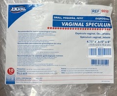 10 Pack Disposable Vaginal Speculum Size Small, Style Graves, Clear Plastic