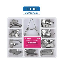 Dental Sectional Contoured Metal Matrices Refill Matrix Band Kit No.1.398 &1.330