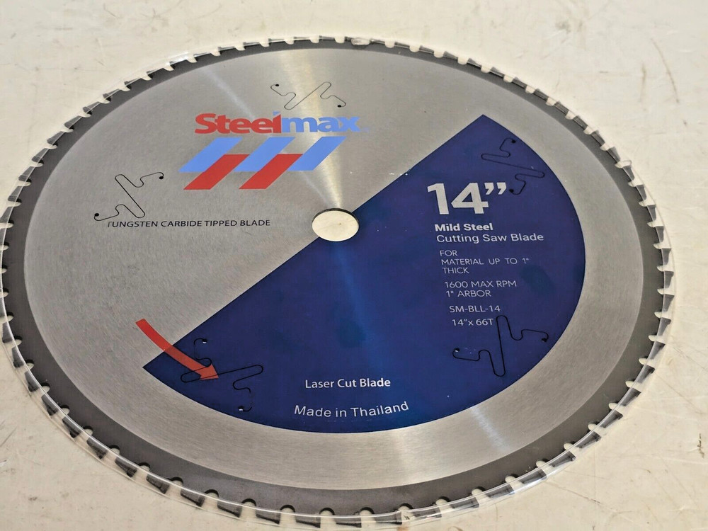 Steelmax 14″ TCT Mild Steel Cutting Saw Blade, Tungsten Carbide Tip (SM-BLL-14)