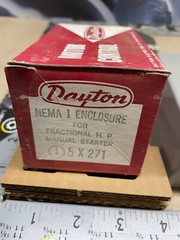 NEW! DAYTON 5X271 Nema-1 Box for Manual Starter_MULTIPLE IN STOCK_FAST SHIPPING!